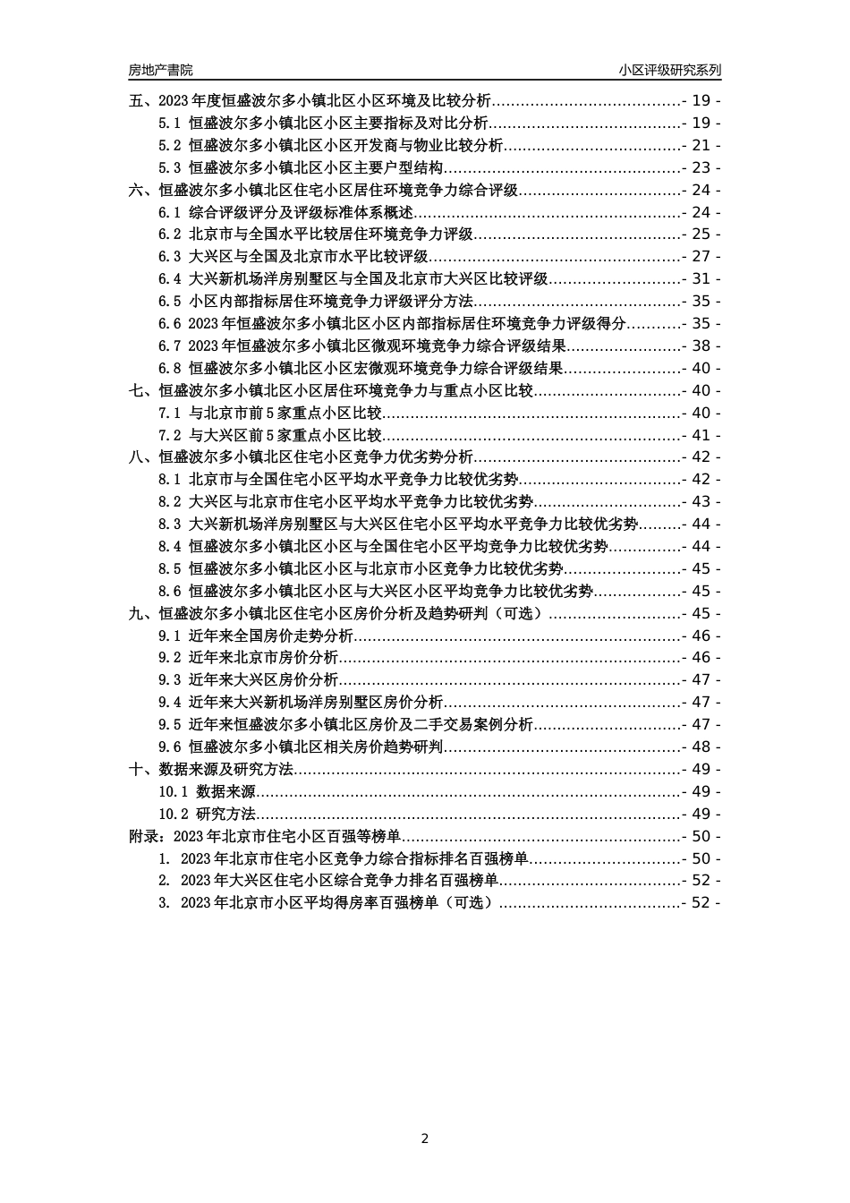 [小区点评]恒盛波尔多小镇北区(北京大兴)小区居住环境竞争力评级及房价趋势分析报告(2024版)_第2页