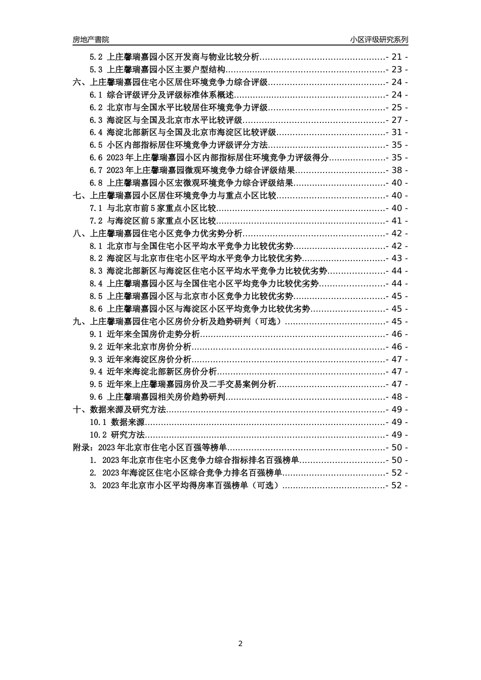 [小区点评]上庄馨瑞嘉园(北京海淀)小区居住环境竞争力评级及房价趋势分析报告(2024版)_第2页