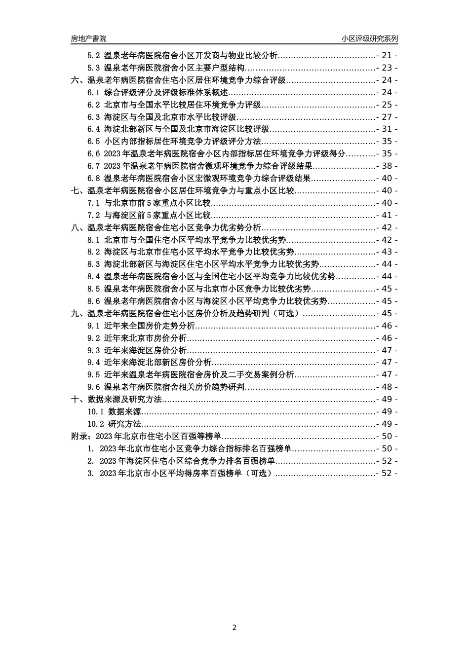 [小区点评]温泉老年病医院宿舍(北京海淀)小区居住环境竞争力评级及房价趋势分析报告(2024版)_第2页