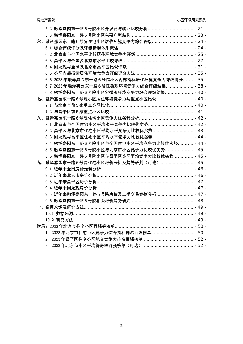 [小区点评]融泽嘉园东一路6号院(北京昌平)小区居住环境竞争力评级及房价趋势分析报告(2024版)_第2页