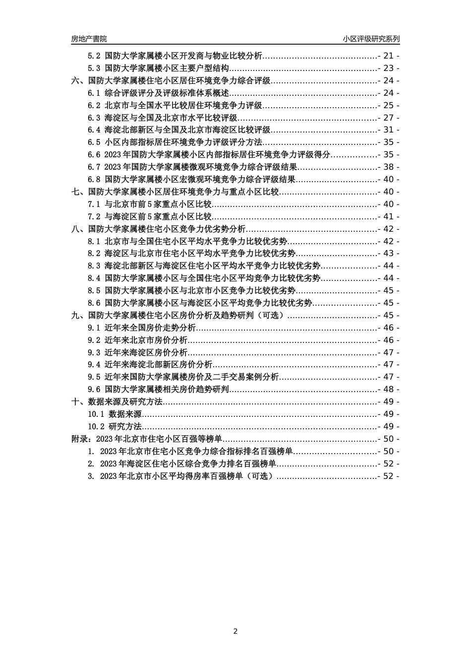 [小区点评]国防大学家属楼(北京海淀)小区居住环境竞争力评级及房价趋势分析报告(2024版)_第2页