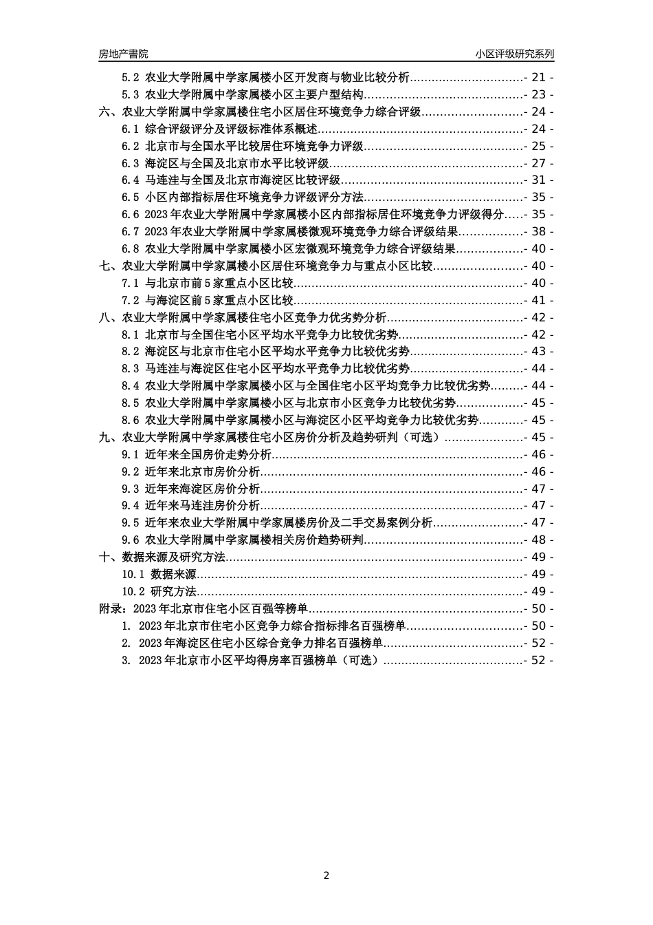 [小区点评]农业大学附属中学家属楼(北京海淀)小区居住环境竞争力评级及房价趋势分析报告(2024版)_第2页