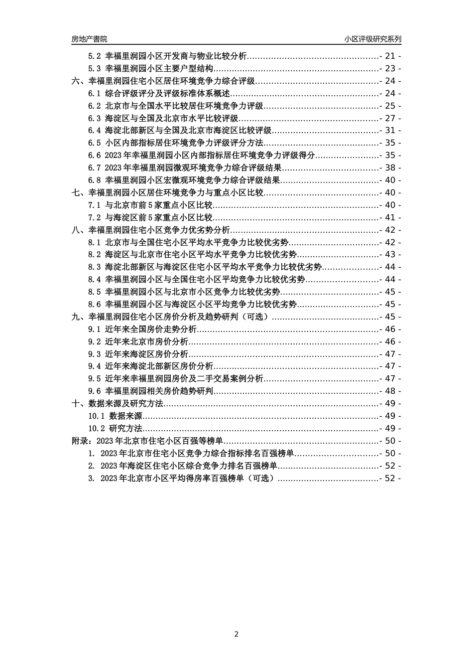 [小区点评]幸福里润园(北京海淀)小区居住环境竞争力评级及房价趋势分析报告(2024版)_第2页