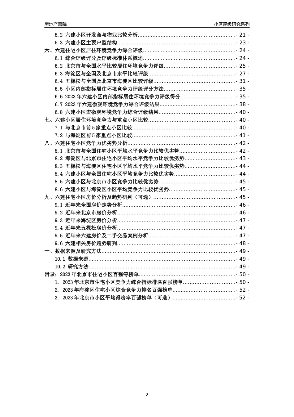 [小区点评]六建(北京海淀)小区居住环境竞争力评级及房价趋势分析报告(2024版)_第2页