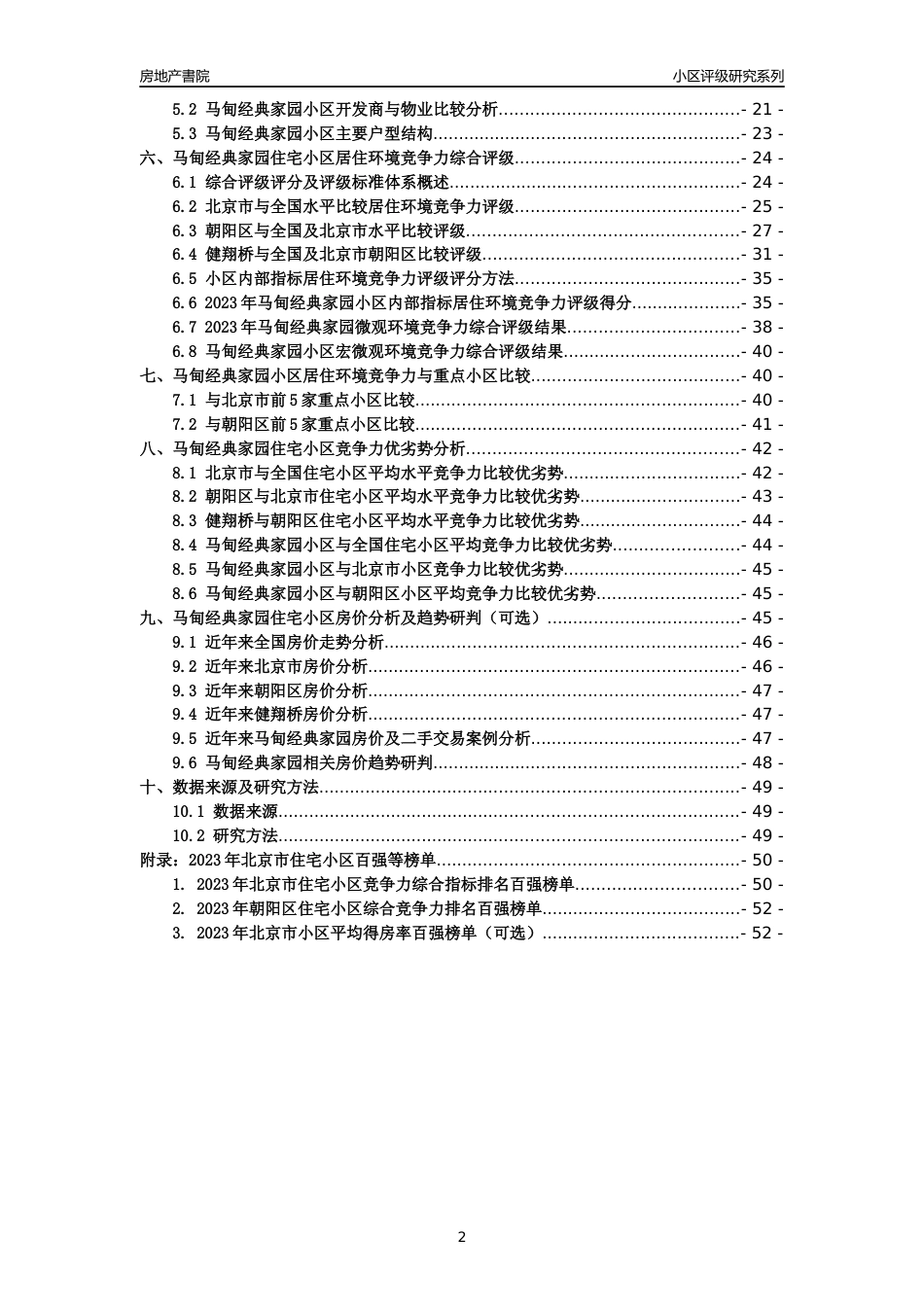 [小区点评]马甸经典家园(北京朝阳)小区居住环境竞争力评级及房价趋势分析报告(2024版)_第2页
