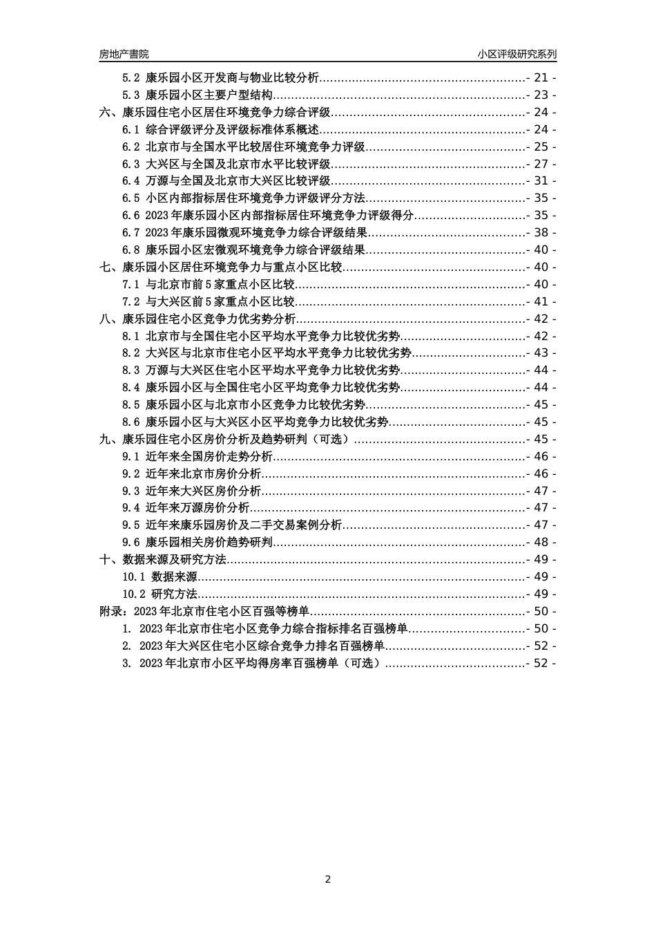 [小区点评]康乐园(北京大兴)小区居住环境竞争力评级及房价趋势分析报告(2024版)_第2页