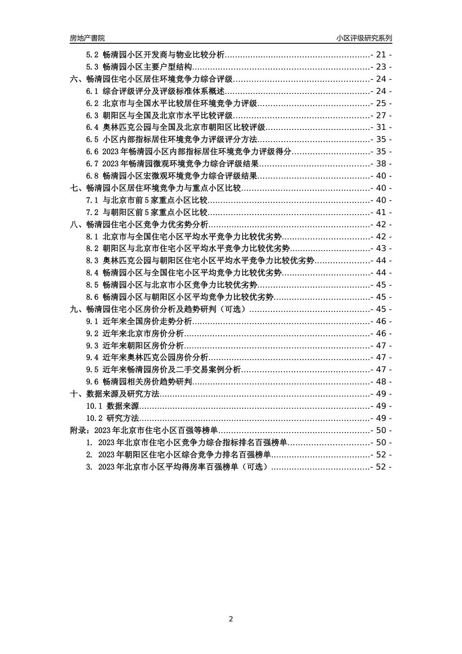 [小区点评]畅清园(北京朝阳)小区居住环境竞争力评级及房价趋势分析报告(2024版)_第2页