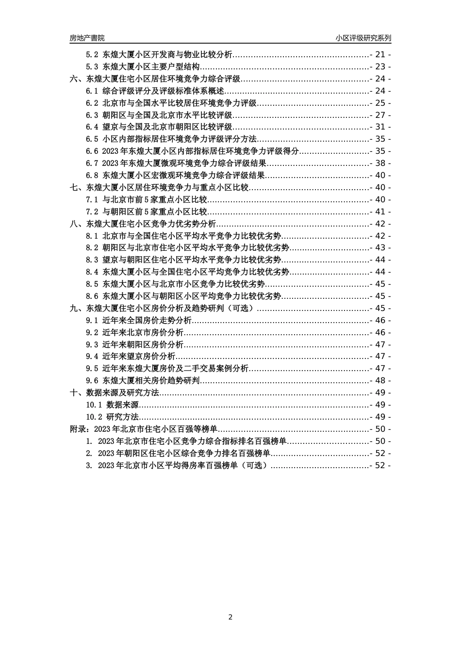 [小区点评]东煌大厦(北京朝阳)小区居住环境竞争力评级及房价趋势分析报告(2024版)_第2页