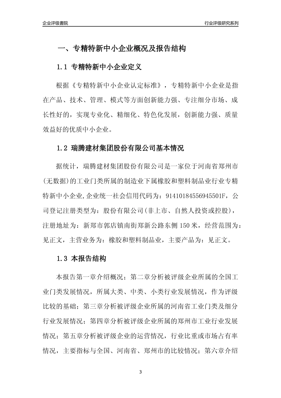 [专精特新]瑞腾建材集团股份有限公司行业竞争力评级分析报告(2023版)_第3页