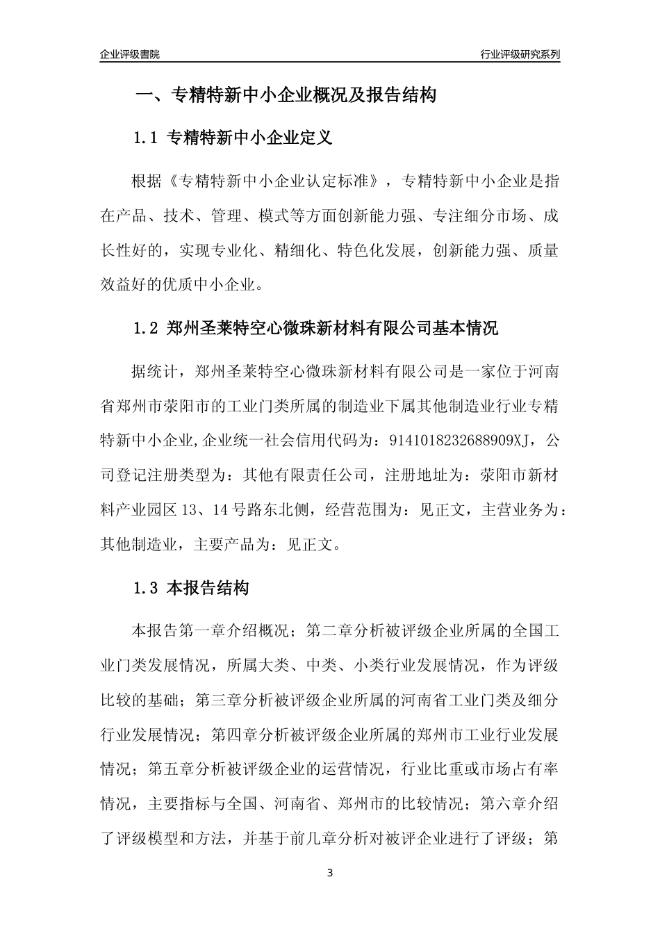 [专精特新]郑州圣莱特空心微珠新材料有限公司行业竞争力评级分析报告(2023版)_第3页