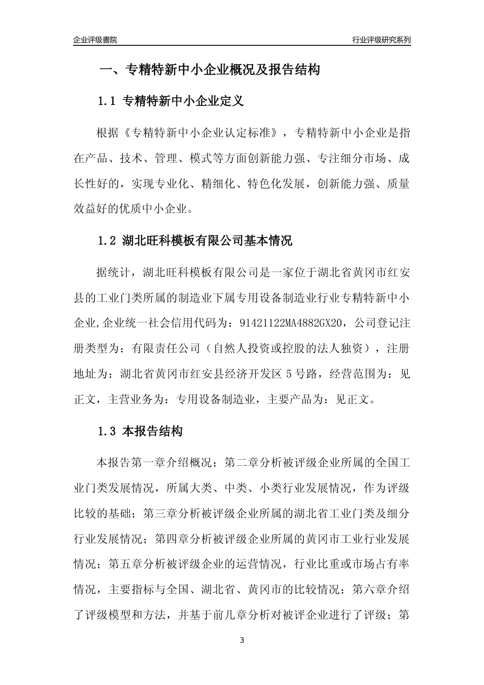 [专精特新]湖北旺科模板有限公司行业竞争力评级分析报告(2023版)_第3页