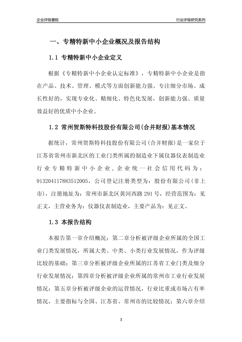 [专精特新]常州贺斯特科技股份有限公司(合并财报)行业竞争力评级分析报告(2023版).docx_第3页
