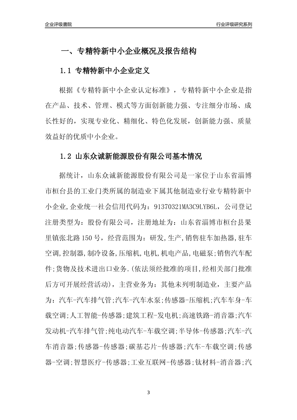 [专精特新]山东众诚新能源股份有限公司行业竞争力评级分析报告(2023版).docx_第3页