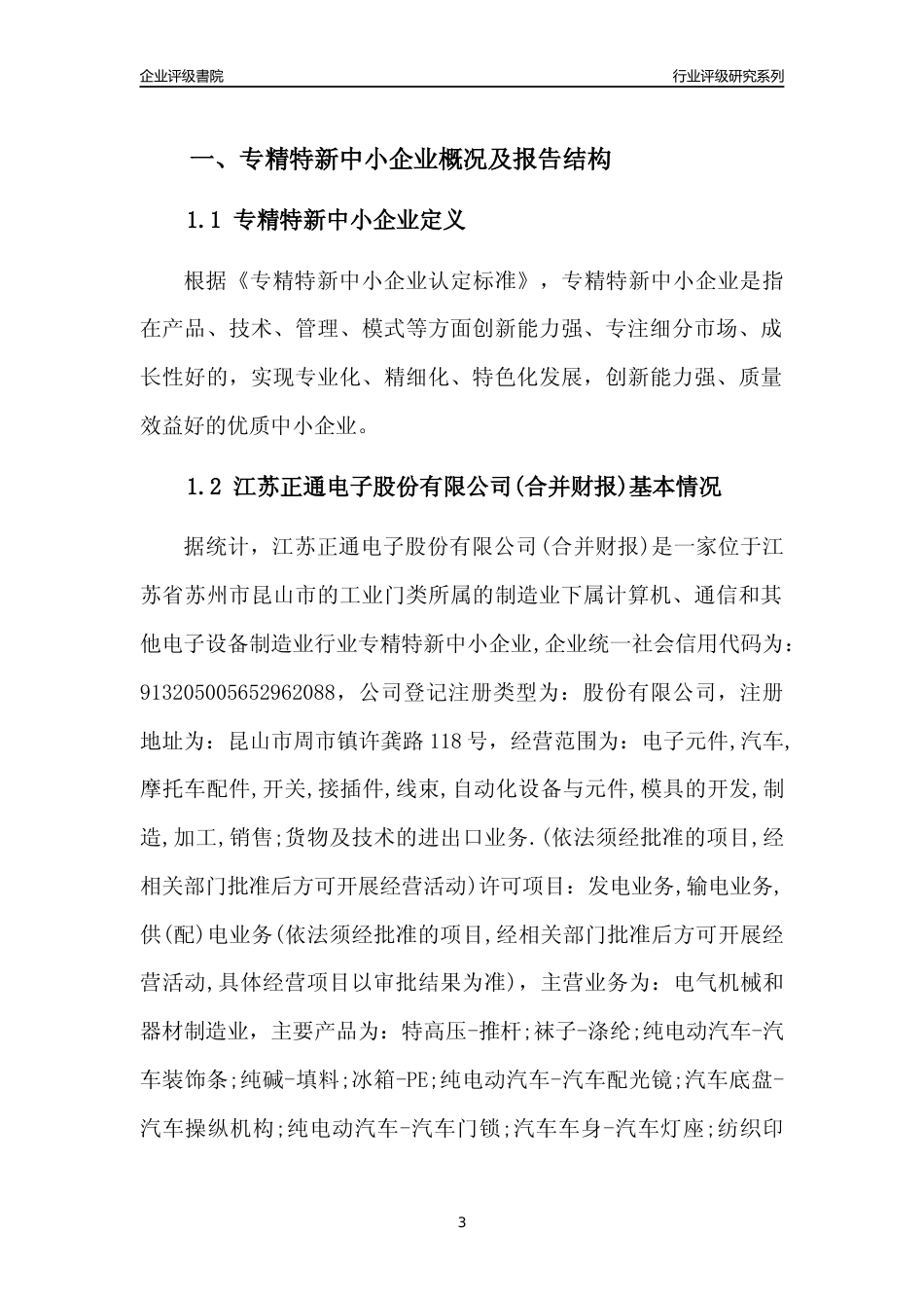[专精特新]江苏正通电子股份有限公司(合并财报)行业竞争力评级分析报告(2023版).docx_第3页