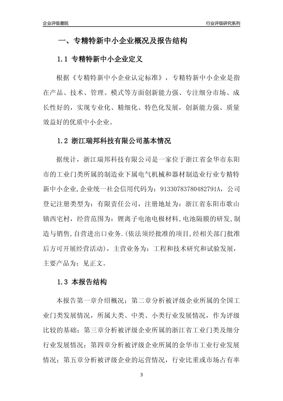 [专精特新]浙江瑞邦科技有限公司行业竞争力评级分析报告(2023版)_第3页