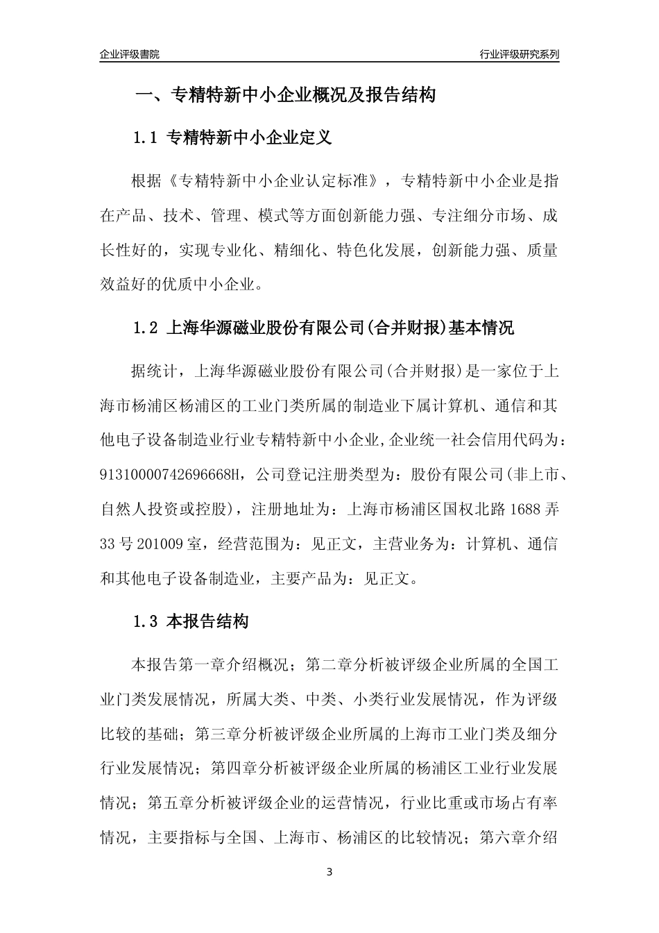 [专精特新]上海华源磁业股份有限公司(合并财报)行业竞争力评级分析报告(2023版)_第3页