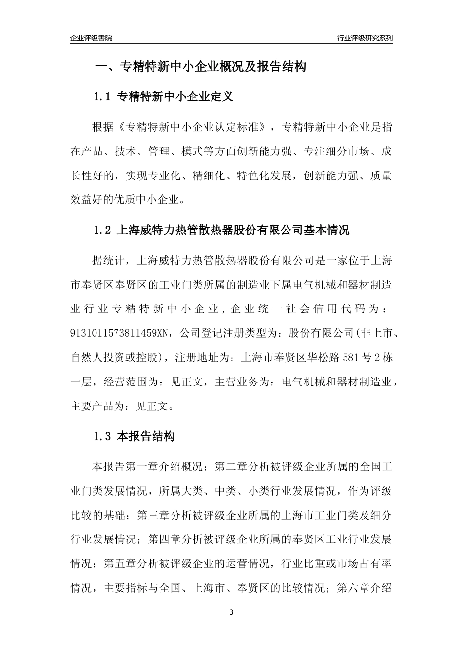 [专精特新]上海威特力热管散热器股份有限公司行业竞争力评级分析报告(2023版)_第3页