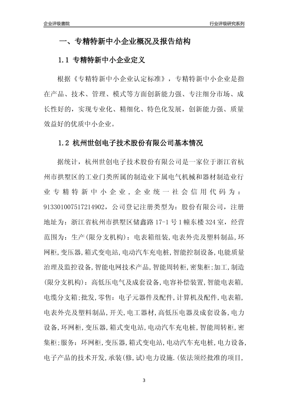 [专精特新]杭州世创电子技术股份有限公司行业竞争力评级分析报告(2023版)_第3页